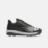 Cleats | Kids New Balance 4040 V6 Rubber Molded Black With White