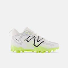 Cleats | Kids New Balance FreezeLX V4 Jr White With Hi-lite And Black