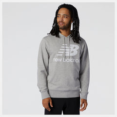 Hoodies & Sweatshirts | Men New Balance NB Essentials Pullover Hoodie Athletic Grey