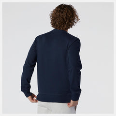 Hoodies & Sweatshirts | Men New Balance NB Essentials Stacked Logo Crew Eclipse