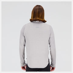 Hoodies & Sweatshirts | Men New Balance NB Heat Grid Half Zip Athletic Grey
