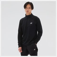 Hoodies & Sweatshirts | Men New Balance NB Heat Grid Half Zip Black
