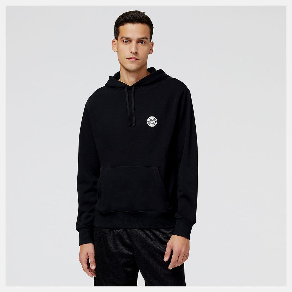 Hoodies & Sweatshirts | Men New Balance NB Hoops Fundamentals Hoodie Black