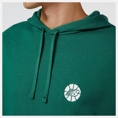 Hoodies & Sweatshirts | Men New Balance NB Hoops Fundamentals Hoodie Team Forest Green