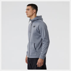 Hoodies & Sweatshirts | Men New Balance Tenacity Performance Fleece Full Zip Hoodie Gunmetal