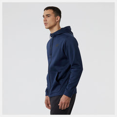 Hoodies & Sweatshirts | Men New Balance Tenacity Performance Fleece Full Zip Hoodie Natural Indigo