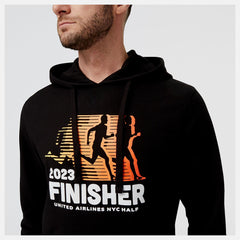 Hoodies & Sweatshirts | Men New Balance United Airlines NYC Half Finisher Graphic Hoodie Black
