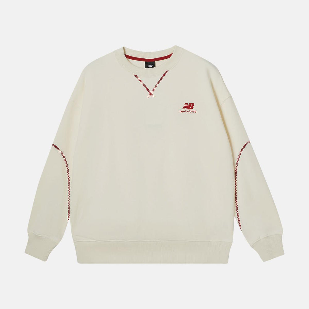Hoodies & Sweatshirts | Women New Balance NB Athletics Lunar New Year French Terry Crewneck Cannoli Cream