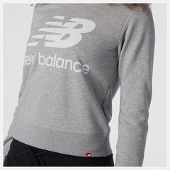 Hoodies & Sweatshirts | Women New Balance NB Essentials Crew Fleece Athletic Grey