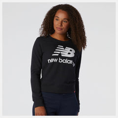 Hoodies & Sweatshirts | Women New Balance NB Essentials Crew Fleece Black