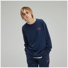 Hoodies & Sweatshirts | Women New Balance Uni-ssentials French Terry Crewneck Sweatshirt Natural Indigo
