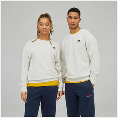 Hoodies & Sweatshirts | Women New Balance Uni-ssentials French Terry Crewneck Sweatshirt Sea Salt Heather