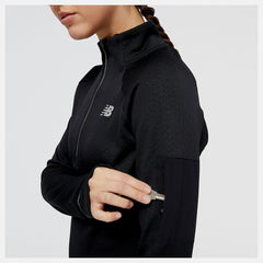 Hoodies & Sweatshirts | Women New Balance United Airlines NYC Half NB Heat Grid Half Zip Black