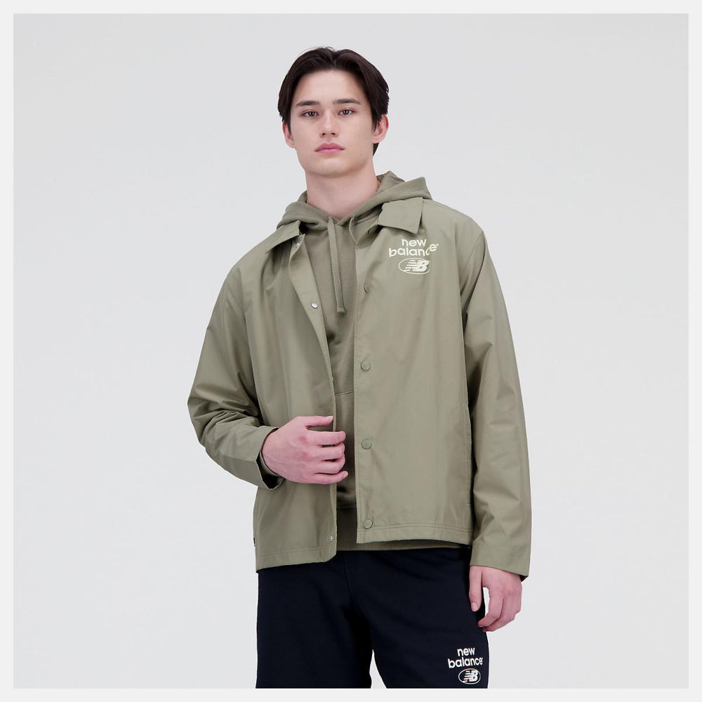 Jackets & Vests | Men New Balance Essentials Reimagined Woven Jacket Covert Green