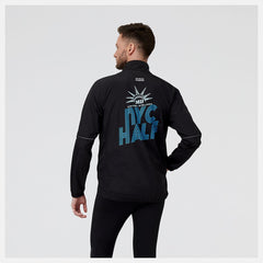 Jackets & Vests | Men New Balance United Airlines NYC Half Impact Run Packable Jacket Black