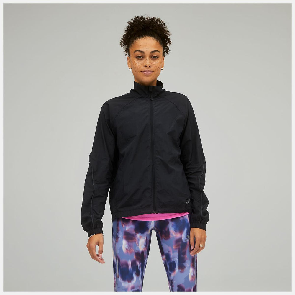 Jackets & Vests | Women New Balance Impact Run Packable Jacket Black