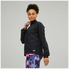 Jackets & Vests | Women New Balance Impact Run Packable Jacket Black