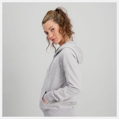 Jackets & Vests | Women New Balance NB Essentials Full Zip Hoodie Athletic Grey