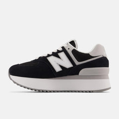 Lifestyle | Women New Balance 574+ Black With Rain Cloud And White