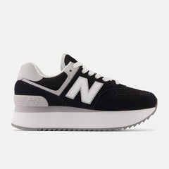Lifestyle | Women New Balance 574+ Black With Rain Cloud And White