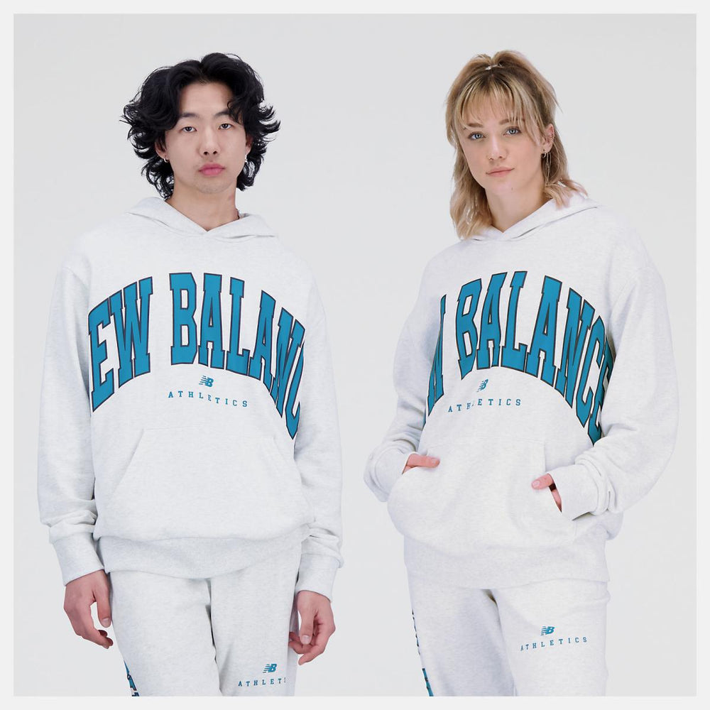 Matching Sets | Men/Women New Balance Uni-ssentials Warped Classics French Terry Hoodie Sea Salt Heather