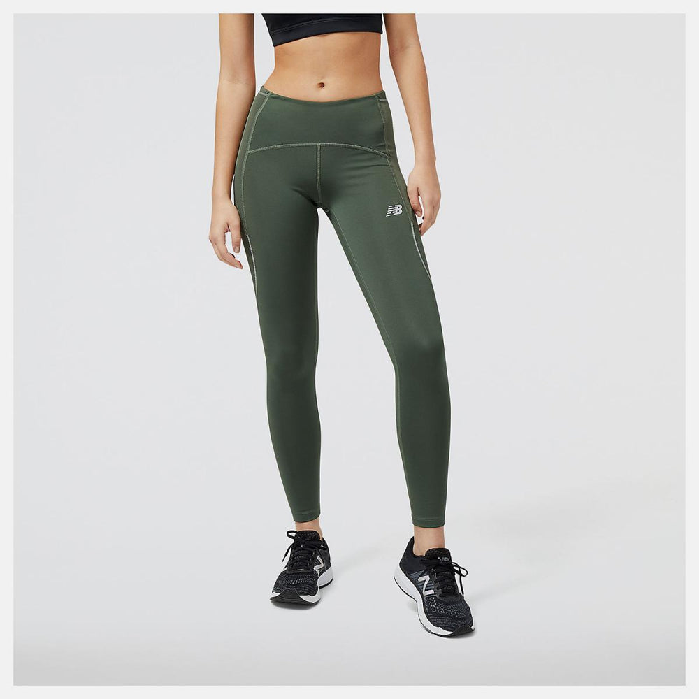 Pants & Leggings | Women New Balance Impact Run Tight Deep Olive Green