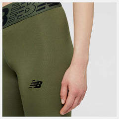 Pants & Leggings | Women New Balance Relentless Crossover High Rise 7/8 Tight Deep Olive Green