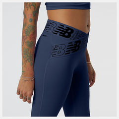 Pants & Leggings | Women New Balance Relentless Crossover High Rise 7/8 Tight Natural Indigo