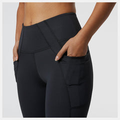 Pants & Leggings | Women New Balance Shape Shield 7/8 High Rise Pocket Tight Black