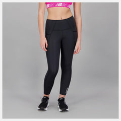 Pants & Leggings | Women New Balance Shape Shield High Rise Pocket Crop Black