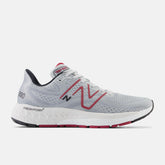 Running | Men New Balance Fresh Foam X 880v13 Aluminum Grey With Crimson And Black