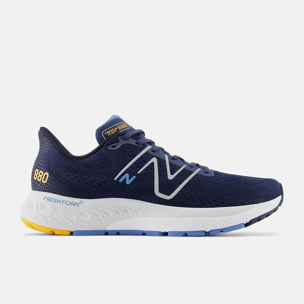 Running | Men New Balance Fresh Foam X 880v13 Nb Navy With Heritage Blue And Hot Marigold