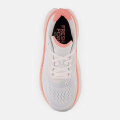 Running | Women New Balance Fresh Foam X More V4 Quartz Grey With Washed Pink And Grapefruit