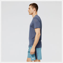 Shirts | Men New Balance Accelerate Short Sleeve Thunder