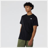 Shirts | Men New Balance Heathertech Tee Black