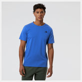 Shirts | Men New Balance Heathertech Tee Marine Blue