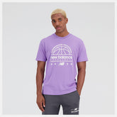 Shirts | Men New Balance Hoops Cotton Jersey Short Sleeve T-shirt Twilight