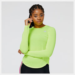 Shirts | Women New Balance Accelerate Long Sleeve Top Hi Lite