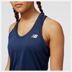 Shirts | Women New Balance Accelerate Tank Natural Indigo
