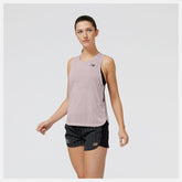Shirts | Women New Balance Impact Run Luminous Tank Stone Pink Heather