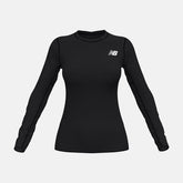Shirts | Women New Balance W Baselayer Long Sleeve Top Team Black