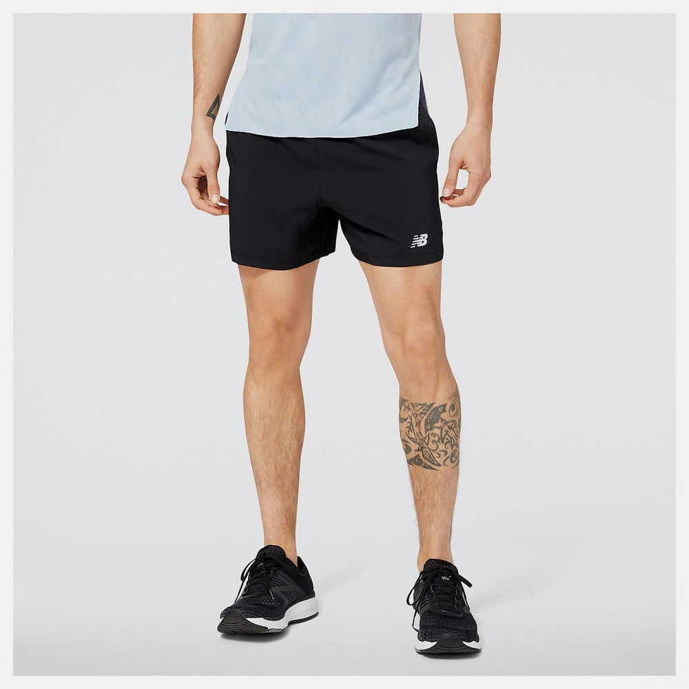 Shorts | Men New Balance Accelerate 5 Inch Short Black
