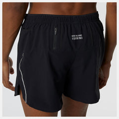 Shorts | Men New Balance Impact Run 5 Inch Short Black