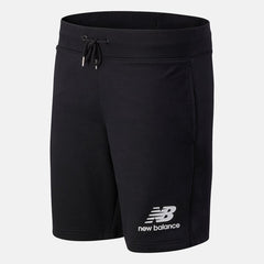 Shorts | Men New Balance NB Essentials Stacked Logo Short Black