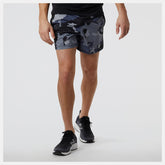 Shorts | Men New Balance Printed Accelerate 5 Inch Short Thunder