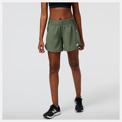 Shorts | Women New Balance Impact Run 5in Short Deep Olive Green