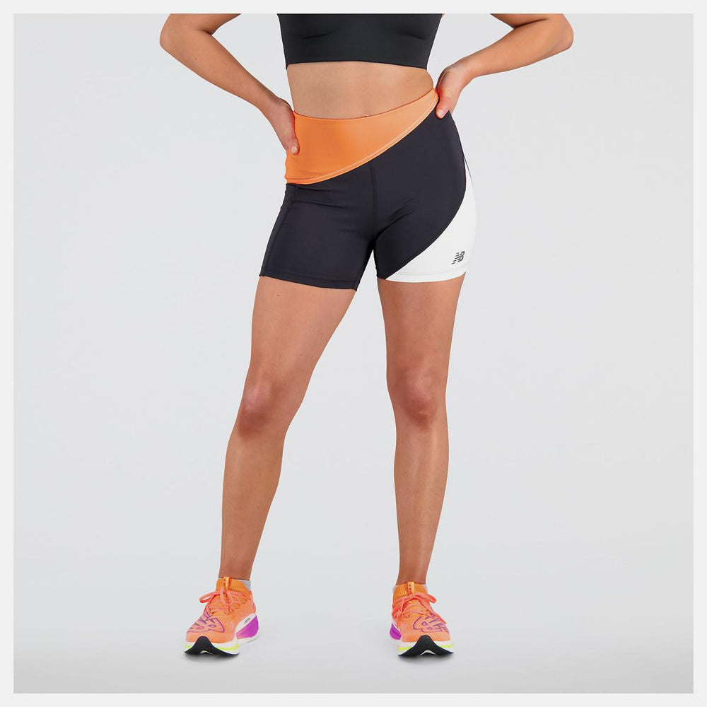 Shorts | Women New Balance Q Speed Shape Shield 4 Inch Fitted Short Neon Dragonfly