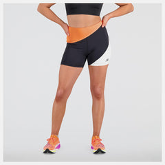 Shorts | Women New Balance Q Speed Shape Shield 4 Inch Fitted Short Neon Dragonfly
