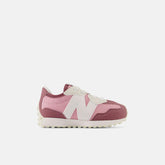 Size 0 - 10 | Kids New Balance 327 Bungee Lace Washed Burgundy With Hazy Rose