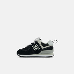 Size 0 - 10 | Kids New Balance 574 Core Bungee Black With White